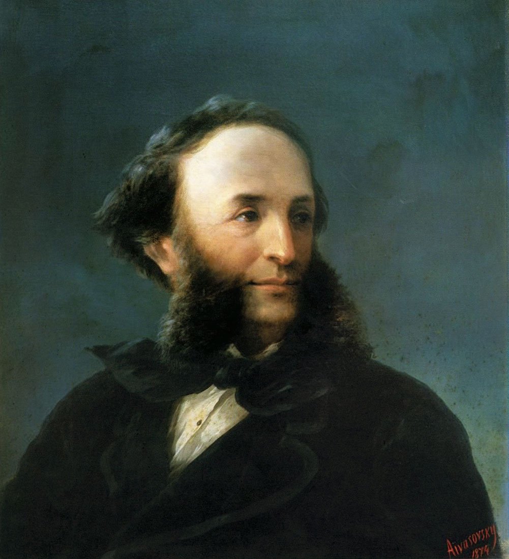 Ivan Aivazovsky, Self-Portrait (1874), age fifty-seven, ten years before the Tophane painting