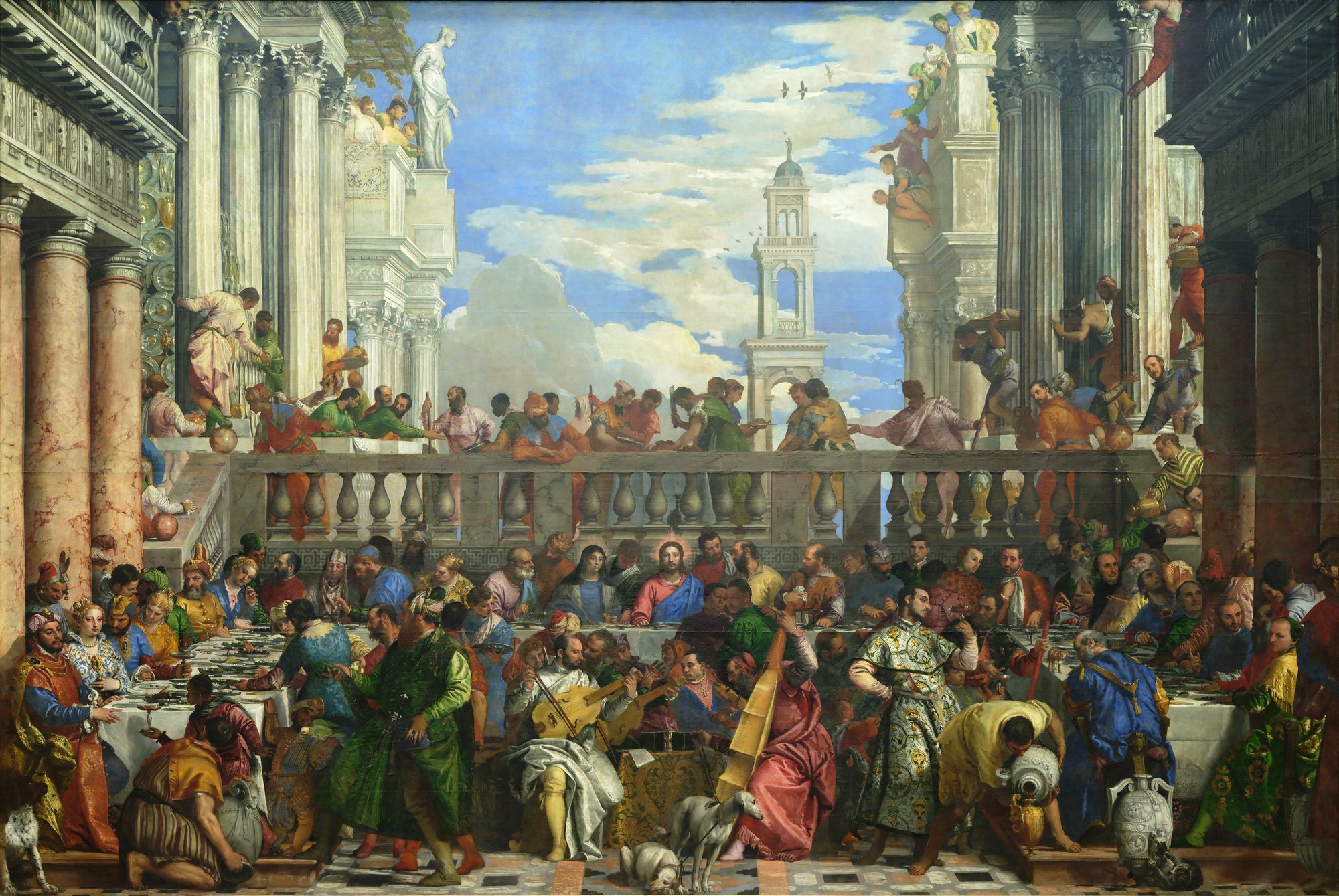 Veronese's Wedding at Cana, the largest painting in the Louvre