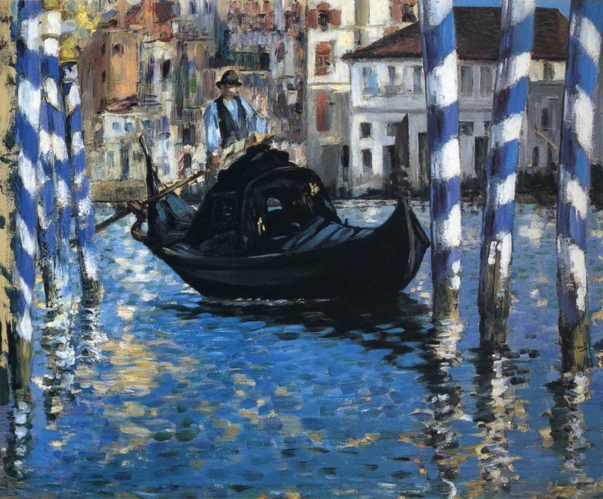 Edouard Manet, Blue Venice -- The Grand Canal of Venice (1874), Shelburne Museum, Vermont
