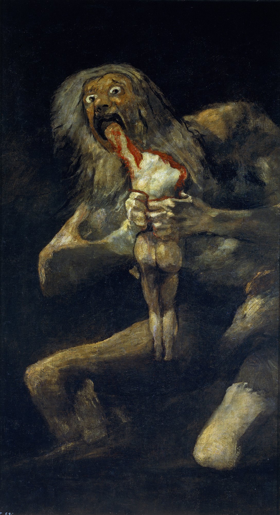 Francisco de Goya, Saturn Devouring His Son, one of the Black Paintings, Museo del Prado