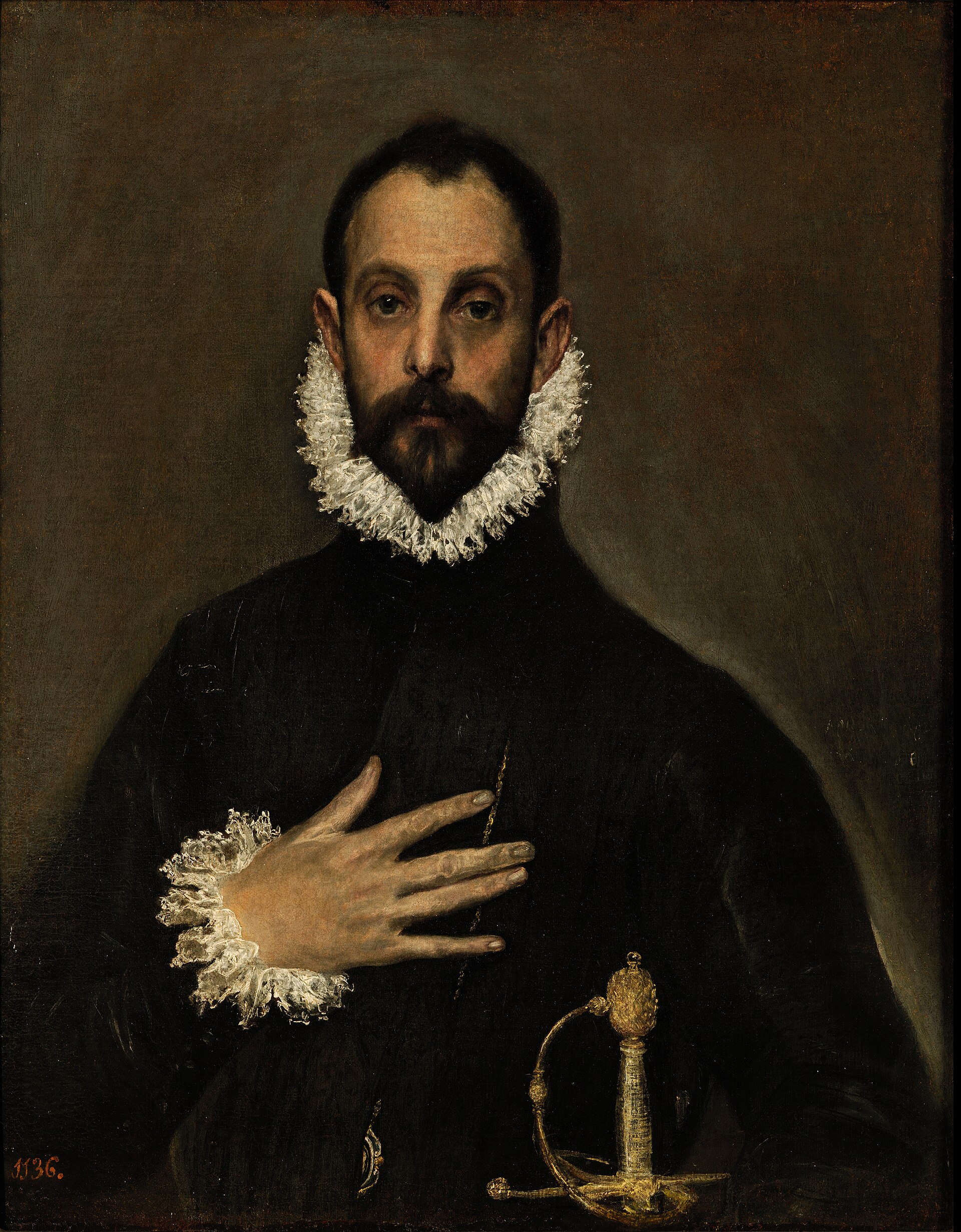 El Greco, The Nobleman with his Hand on his Chest, Museo del Prado