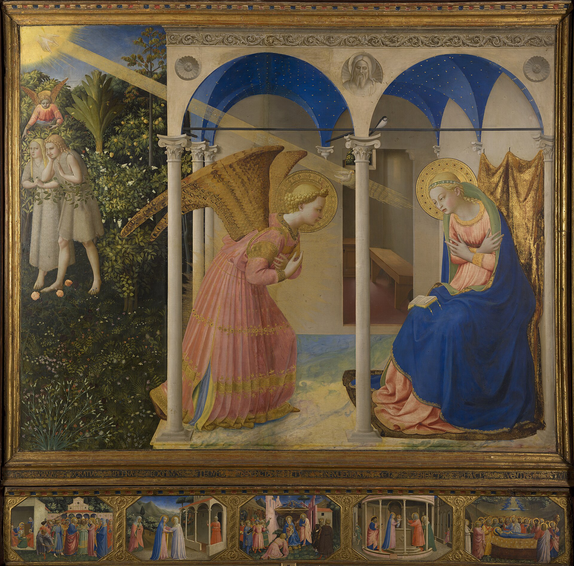 Fra Angelico, The Annunciation, the early Italian Renaissance jewel of the Prado, Museo del Prado
