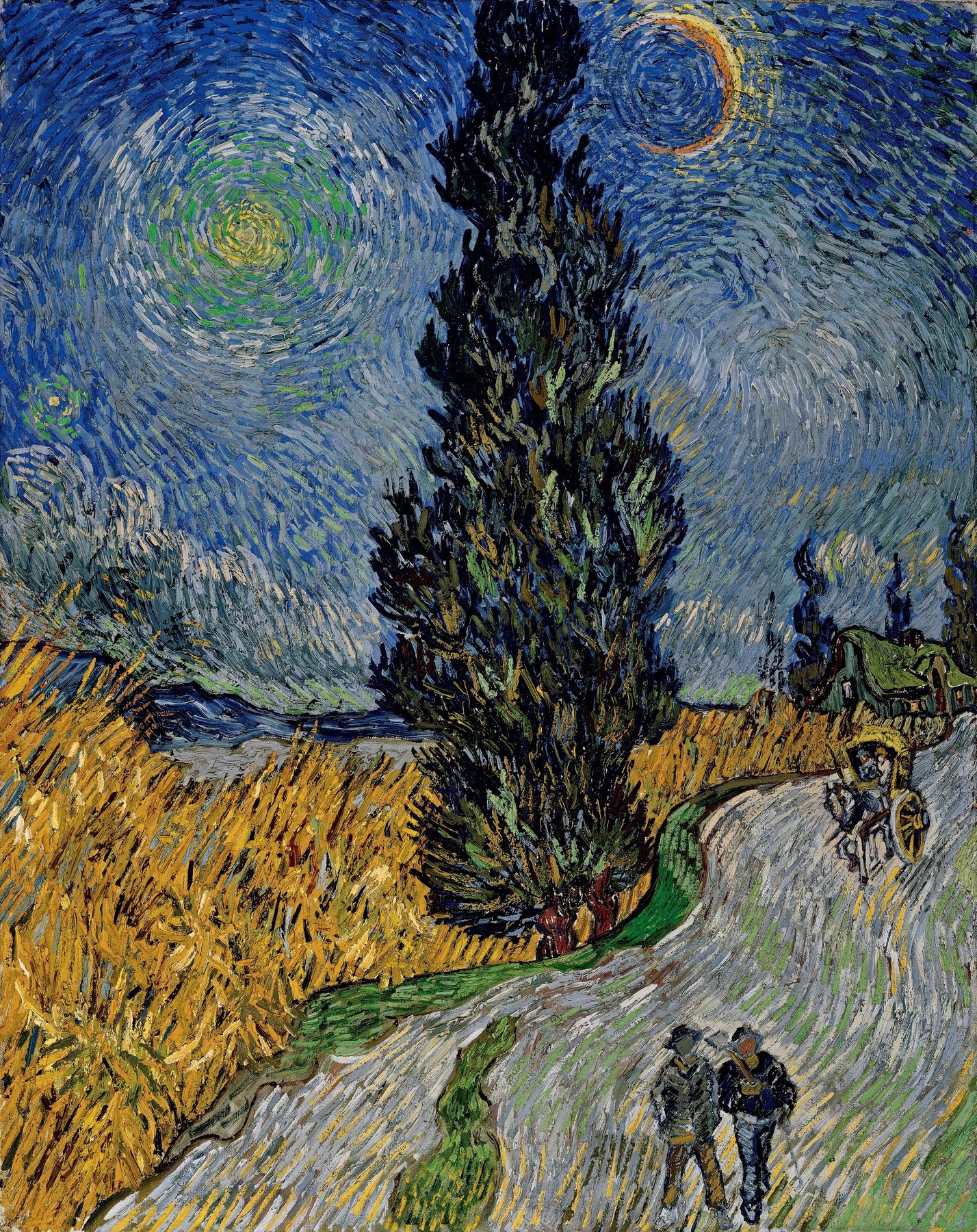 Vincent van Gogh, Road with Cypress and Star (c. 12-15 May 1890), Kroller-Muller Museum, Otterlo